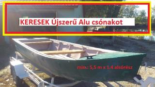 KERESEK ALU Horgászcsónakot