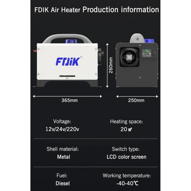 Dízel állófűtés, (FDIK 2-5-8kW) beszerelése hajókba, gyorsan, precízen, pontosan a Balaton térségében 06303031431